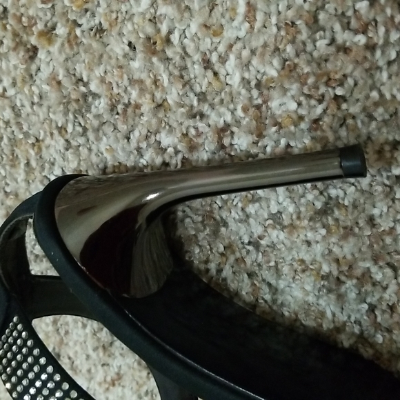 Paolo Black Satin Shoes - Picture 10 of 15